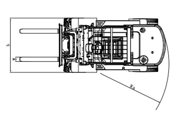 4-колесный вилочный погрузчик повышенной проходимости грузоподъемностью 3-4 тонны